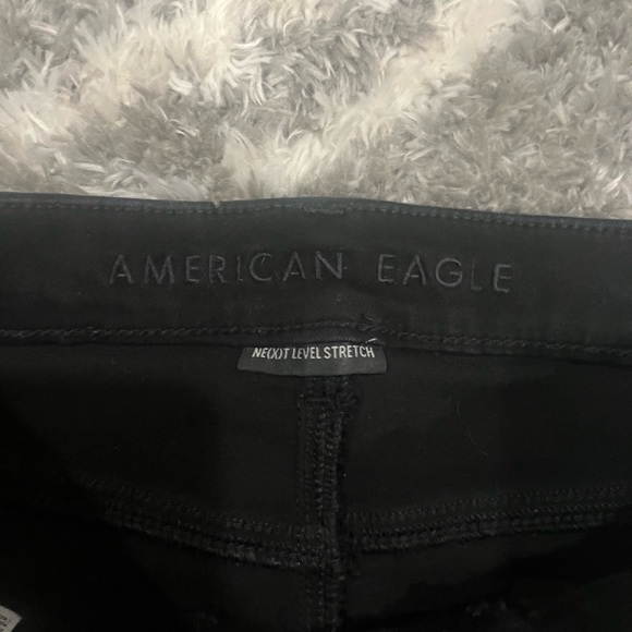 American eagle ripped black jeans, stretch - Picture 2 of 14